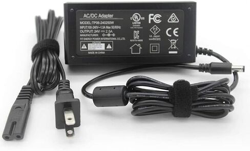 سلك طاقة 24 فولت مدرج في قائمة UL لطابعة الصور Canon Selphy CP1500 CP1300 CP1200 CP910 CP900 CP800 2234C001/2، الماسح الضوئي Fujitsu ScanSnap fi-7160 fi-7180 ​​fi-7260 fi-7280 S1500 S1500M in Saudi Arabia