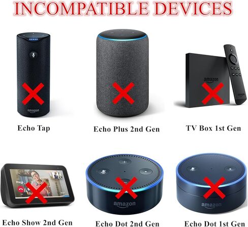 21W Power Adapter for Echo Show 5 (3rd Gen),Echo (1st & 2nd Gen),Echo Plus (1st Gen),Echo Look,Echo Link,Fire TV (2nd Gen), 5Ft AC Adapter Power Cord in Kuwait