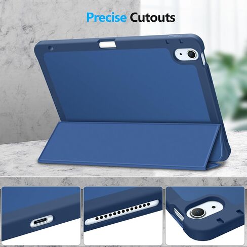 حافظة Fintie SlimShell لجهاز iPad Air 13 بوصة (M2) 2024 - [حامل قلم رصاص مدمج] غطاء خلفي واقٍ ناعم من مادة TPU مع تنبيه/غفو تلقائي، كتاب التركيب in Saudi Arabia