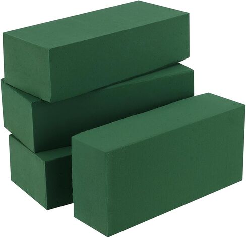 jeuihau 8 قطع كتل رغوة الأزهار، الطوب رغوة الزهور الرطبة، مستطيل كتل رغوة الزهور الخضراء الطوب رغوة زهرة لمشاريع الحرف اليدوية ترتيب الزهور الاصطناعية والطازجة، 8.9 × 4.1 × 2.8 بوصة in Kuwait