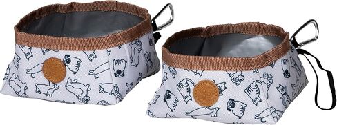 Sport Pet Travel Bowls - Soft Fabric 2pk in Kuwait