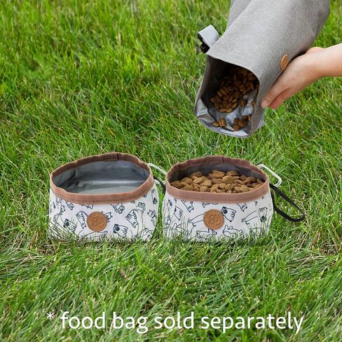 Sport Pet Travel Bowls - Soft Fabric 2pk in Kuwait