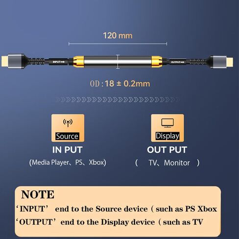 Soonsoonic 4K HDMI Cable 50Ft | High Speed HDMI 2.0 Cable & 4K@60Hz 2K 1080P 3D ARC Ethernet HDMI Cord | for UHD TV Monitor Laptop Xbox PS4/PS5 ect (15m) in Kuwait