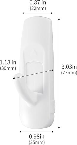 JELLYSUB 20 Hooks+40 Strips, Small Wire Toggle Hooks Value Pack, Organize Damage-Free Utility Hooks, Hanging Hooks Heavy Duty with Adhesive Strips, No Tools Wall Hooks for Hanging in Kuwait