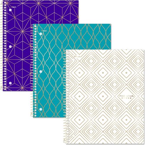 Five Star Wirebound Notebook, 1-Subject, 100 College-Ruled Sheets, 11 x 8.5 Inch Sheet Size, Teal (72051) in Saudi Arabia