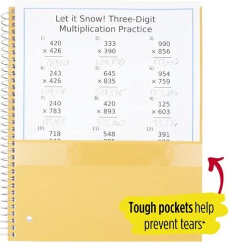 Five Star Wirebound Notebook, 1-Subject, 100 College-Ruled Sheets, 11 x 8.5 Inch Sheet Size, Teal (72051) in Saudi Arabia