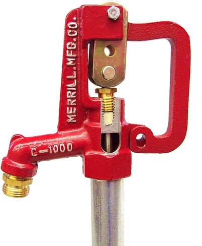 Merrill MFG CNL7501 No Lead Frost Proof CNL-1000 Series Yard Hydrant, 3/4" Pipe Connection, 1" Galvanized Pipe, 1' Bury Depth, 44.5" Total Length, 44.5" in Saudi Arabia