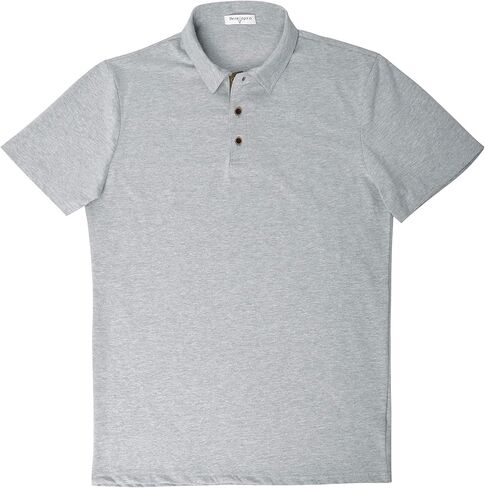 قمصان بولو قطنية للرجال من Derminpro مقاس نحيف، تي شيرتات جولف ناعمة بأكمام قصيرة/طويلة الأكمام in Kuwait