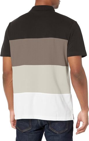 True Religion Men's Short Sleeve 4 Panel Polo Shirt in Saudi Arabia