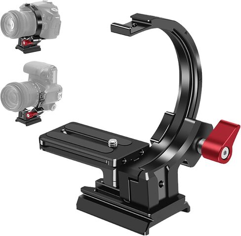 Rotatable Half Collar Mount Plate Vertical Camera Bracket for Canon Nikon DSLR Tripod Monopod in Kuwait