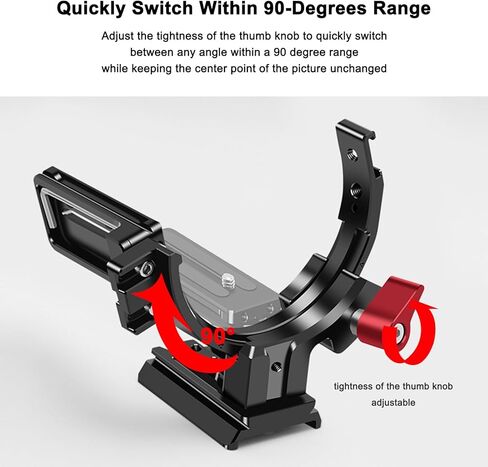 Rotatable Half Collar Mount Plate Vertical Camera Bracket for Canon Nikon DSLR Tripod Monopod in Kuwait