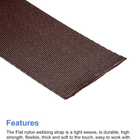 MECCANIXITY Flat Nylon Webbing Strap 1.5 Inch 10 Yards Dark Green for Backpack, Cargo Strap, Luggage-Rack in Saudi Arabia