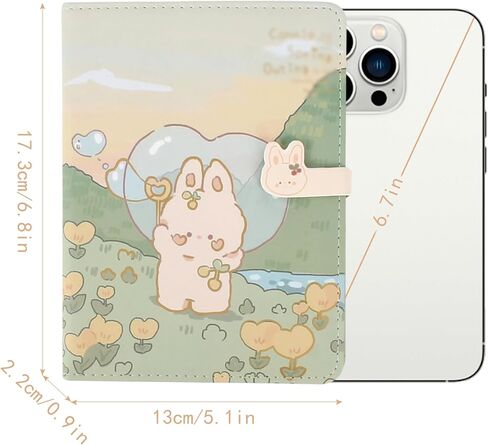 Cute Cartoon PU Leather Notebook Kawaii Journal Notebook Japanese Sketchbook A5 Diary Notepad Travel Notebook in Kuwait