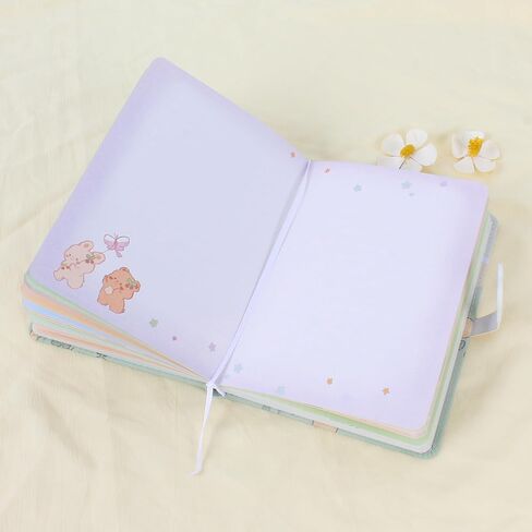 Cute Cartoon PU Leather Notebook Kawaii Journal Notebook Japanese Sketchbook A5 Diary Notepad Travel Notebook in Kuwait