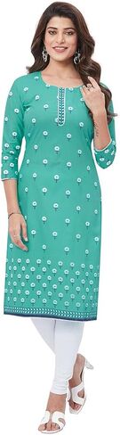 كورتي نسائي من القطن الجاهز من ميران (Bandkurti1011M_Green_Medium) in Kuwait