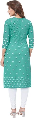 كورتي نسائي من القطن الجاهز من ميران (Bandkurti1011M_Green_Medium) in Kuwait