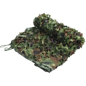 1 Pack Camo Netting Mesh - Shooting Camouflage Net, 210D Sunshade Mesh Net, Apply to Outdoor/Garden/Camping/Hunting (9 x 6 Feet, Forest Camo)