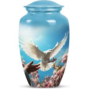 Dove Urns - Ashes Holder - Cremation Urns for Human Ashes Adult Male - Funeral Urn - Cremation Memorial - Urns for Women Human Ashes (Size-3inch,4pcs), Natural, KA-CLS-DOVE-SETOF4 in Kuwait
