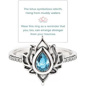 FCK MY TRAUMA LOTUS RING For Women Lotus Flower Inspirational Ring Unique Lotus Ring Reminds You to Let Go of Your Trauma in a Playful Way No Mud No Lotus Ring To Sorority Best Friends Motivational CZ Inlaid Inspirational Friendship Gift Jewelry