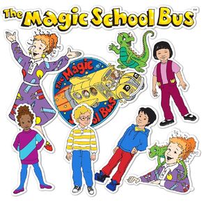 Desert Cactus Magic School Bus Sticker Sheet Vinyl Decal Crew Laptop Water Bottle Car Scrapbook (Type 2) (Version 3)