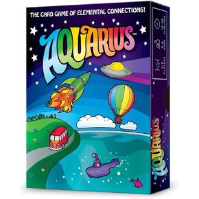 Looney Labs Aquarius Card Game - Elemental Strategy for 2-5 Players