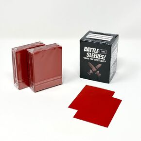 Battle Sleeves! Semi Matte for Standard Sized Trading Cards | Super Easy to Shuffle! | 200 Count | Frosted Clear