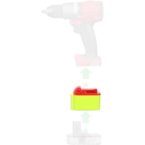 1 Adapter Upgrade for Milwaukee M18 Type (Not Older V18) Cordless Tools to Ryobi 18v Batteries (Without Charging Function) - Adapter Only