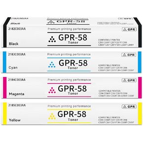 High Yield GPR-58 GPR58 Toner Cartridge for Canon Imagerunner Advance iR-ADV C256 C256iF C257 C257iF C356 C356iF C357 C357iF Printers.