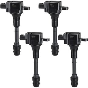 مجموعة ملفات الإشعال مكونة من 4 قطع متوافقة مع Altima Sentra X-Trail 2.5L 2002 2003 2004 2005 2006 2007# UF350 C1398 224488H315 224488H310 in Kuwait