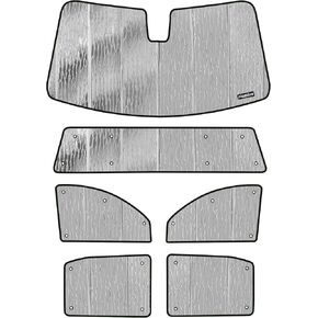 Sunshade Set Compatible with 2014-2018 Chevrolet Silverado/GMC Sierra 1500 2500 3500-Extended Cab