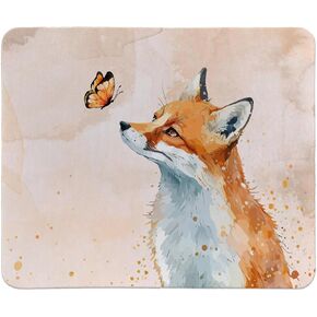 hold fizz Fox Mouse Pad, Fox Decor Gaming Mouse Pad for Desk, Cute Mouse Pad Office Desk Accessories, Square Mouse Pad 9.5x7.9 Inch