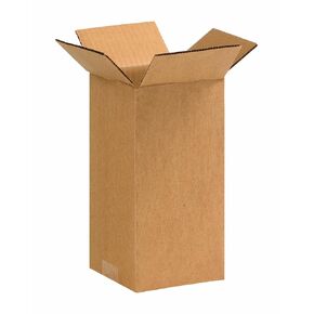 AVIDITI 5x5x10 Tall Corrugated Boxes, Tall, 5L x 5W x 10H, Pack of 25 | Shipping, Packaging, Moving, Storage Box for Home or Business, Strong Wholesale Bulk Boxes