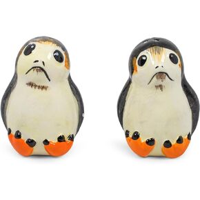 Star Wars Porgs Salt & Pepper Shaker Set | Official Star Wars Collectible Kitchenware | Ceramic Shakers Feature 2 Adorable Porgs