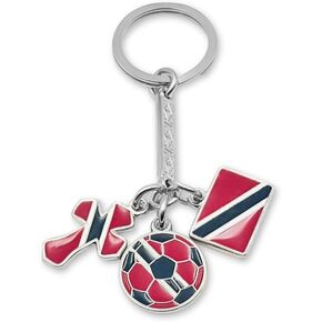flagsandsouvenirs Trinidad & Tobago Map Keychain