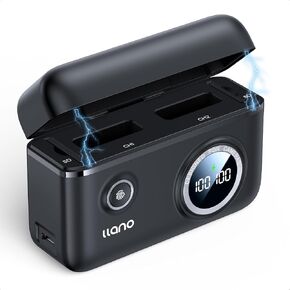 شاحن سريع للبطارية المزدوجة من llano NB-13L لكاميرا Canon PowerShot G7X، G7X Mark II، G7X Mark III، SX740HS، G1XMark III، G5X، G5X Mark II، G9X، G9X Mark II، SX620HS، SX720HS in Kuwait