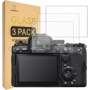 Mr.Shield Screen Protector compatible with Sony Alpha A9 III A9III A9M3 Camera [Tempered Glass] [3-PACK] [Japan Glass with 9H Hardness]