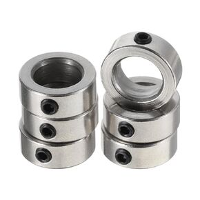 uxcell 6pcs 8mm Shaft Lock Collar T8 Lead Screw Lock Ring, Stainless Steel Set Screw Collars