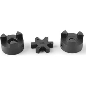 1/2" to 7/8" L090 3-Piece L-Jaw Coupling Set & Buna-N NBR Rubber Spider for Log Wood Splitter