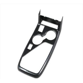 for Subaru Crosstrek 2024 Front Center Console Dashboard Panel Cup Holder Cover Trims Carbon Fiber Pattern
