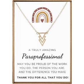 Paraprofessional gifts for women, Paraprofessional appreciation gifts, Paraprofessional gifts bulk necklace, Teacher assistant appreciation gifts