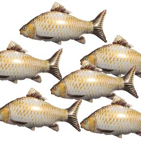 6pcs 33inch fish balloons,fishing birthday decorations balloons,gone fishing party decoration balloon supplies