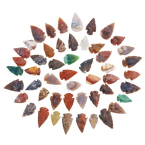 50 PC Lot Flint Arrowhead OH Collection Project Spear DIY Points arrowheads