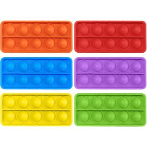 Ten Frame Interactive Pop Sensory Bubble Poppers - Push Counting Pop Fidget Toy - Set of 6