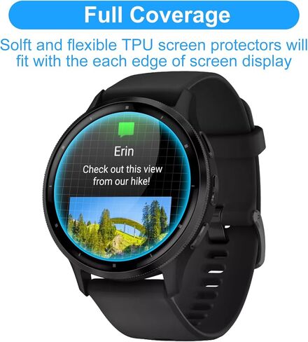 Screen Protectors for Garmin Venu 3, (6 Pack) Soft TPU Protective Film, Full Coverage, HD Clear, Scratch Resistant, Zero-Bubble,Protector Screen in Kuwait