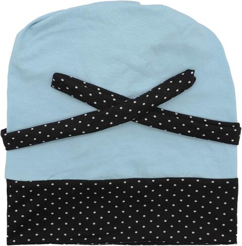 CHUANGLI قبعات عمل نسائية متماسكة قبعة عمل مع أزرار على شكل ذيل حصان وخطوط وألوان صلبة مصنوعة يدويًا in Kuwait