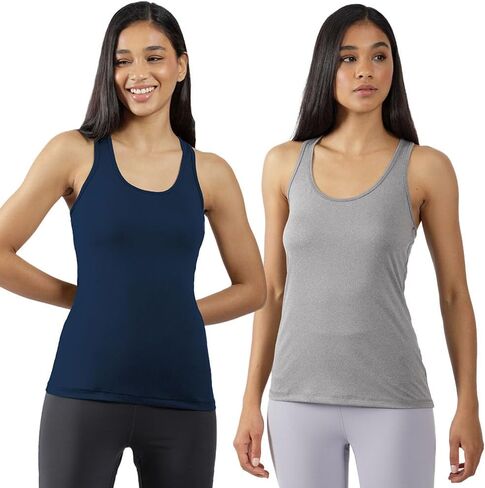 Yogalicious 2 Pack Ultra Soft Lightweight Racerback Tank Top in Kuwait
