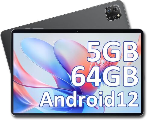 OSCAL 𝘽𝙡𝙖𝙘𝙠𝙫𝙞𝙚𝙬 Tablet 10.1 inch Android 12 Tablet, 2024 Upgraded PAD60 5GB RAM 64GB ROM (1TB TF) Tablet Android with 6580mAh Battery, 1280 x 800 HD IPS Touch Screen, Dual Camera, WiFi, BT in Kuwait