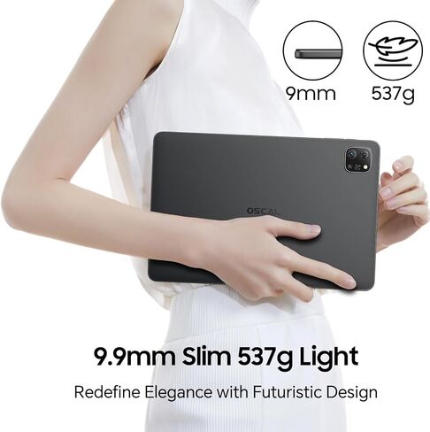 OSCAL 𝘽𝙡𝙖𝙘𝙠𝙫𝙞𝙚𝙬 Tablet 10.1 inch Android 12 Tablet, 2024 Upgraded PAD60 5GB RAM 64GB ROM (1TB TF) Tablet Android with 6580mAh Battery, 1280 x 800 HD IPS Touch Screen, Dual Camera, WiFi, BT in Kuwait