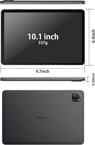 OSCAL 𝘽𝙡𝙖𝙘𝙠𝙫𝙞𝙚𝙬 Tablet 10.1 inch Android 12 Tablet, 2024 Upgraded PAD60 5GB RAM 64GB ROM (1TB TF) Tablet Android with 6580mAh Battery, 1280 x 800 HD IPS Touch Screen, Dual Camera, WiFi, BT in Kuwait