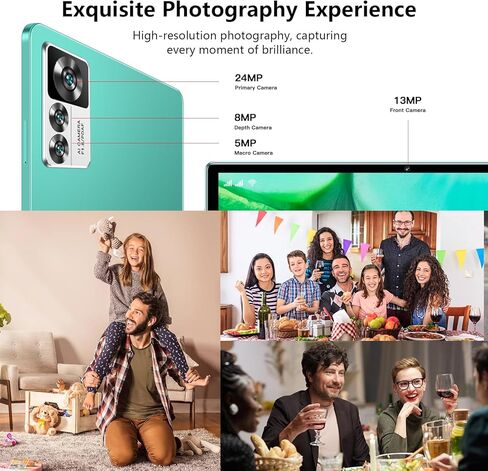 Echoamo Tablet 10 Inch 2023 Andorid 13 Tablet with Sim Card Slot Octa-core 8GB RAM 256GB ROM 1920x1200 FHD IPS Screen 13+24MP Camera,Bluetooth, GPS, 8000mAh Batterry, 5GHz 2.4G/5G WiFi 4G Tablet in Kuwait